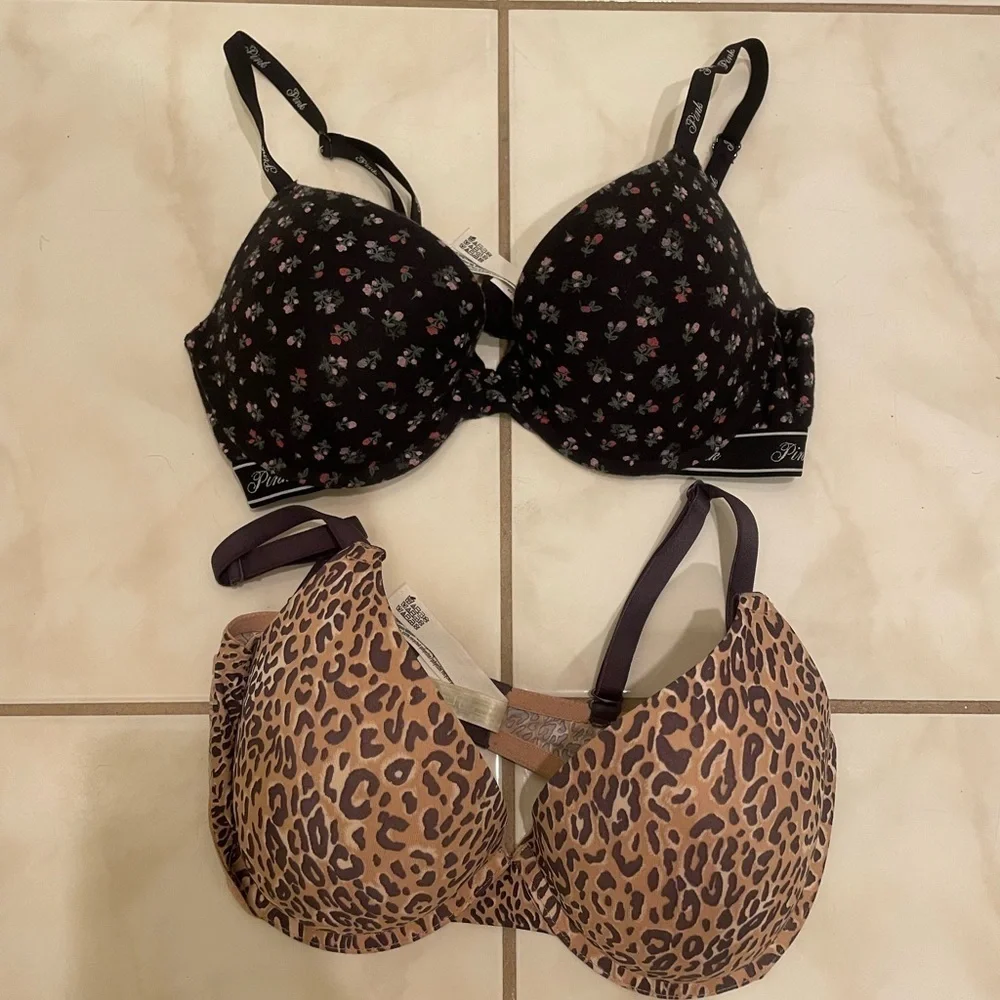 Victoria’s Secret PINK “Everyday Push-Up” Bras – Pre-Loved (Set of 2) 34D​​​​